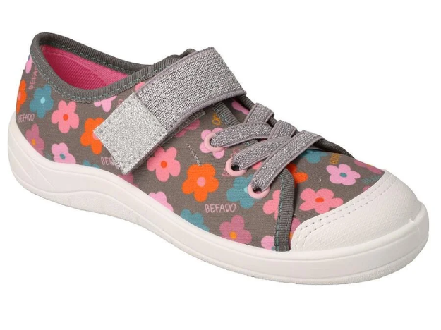 Obrázek z BEFADO 351Y038 dívčí tenisky 1SZ kytičky 