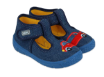 Obrázek z BEFADO 631P046 chlapecké bačkorky modré auto 