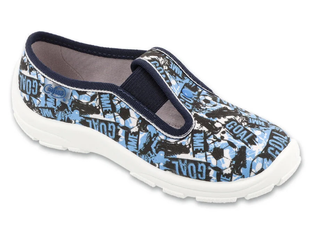 Obrázek z BEFADO 975X187 chlapecké bačkorky modré goal 