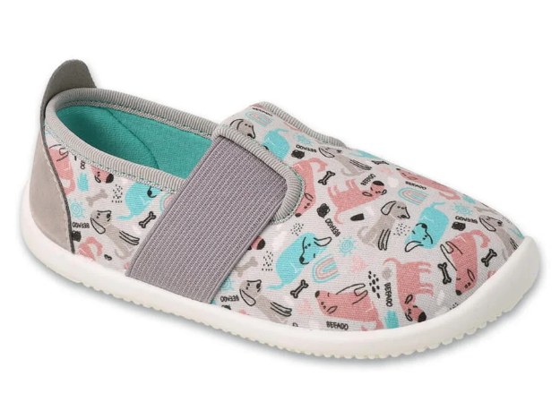 Obrázek z BEFADO 901X022 dívčí obuv SOFTER šedé pejsci 