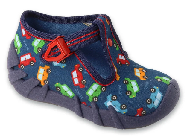 Obrázek z BEFADO 110P509 chlapecké bačkorky autíčka 