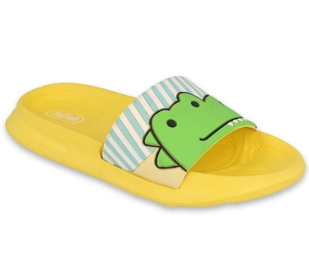 Obrázek BEFADO 152X003 dětské pantofle ANIMALS žluté