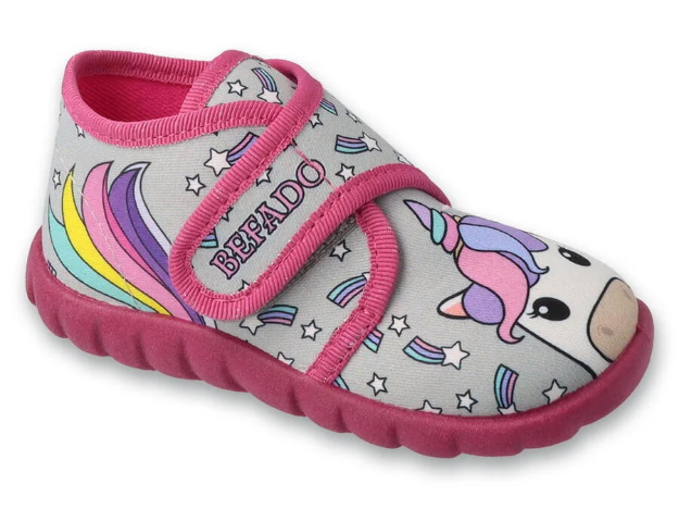 Obrázek z BEFADO 465P168 dívčí bačkorky SZ jednorožec 