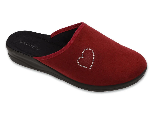 Obrázek z BEFADO 551D016 pantofle HOME GO bordó 