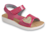 Obrázek z BEFADO 068Y009 dívčí sandálky CLIP srdíčko 