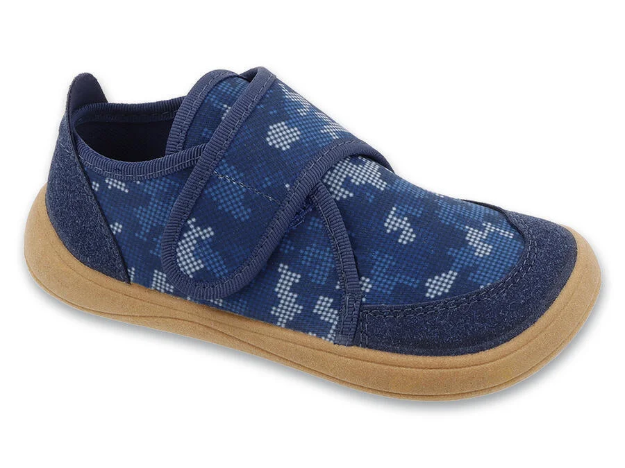 Obrázek z BEFADO 140X001 boty BAREFOOT modrý maskáč 