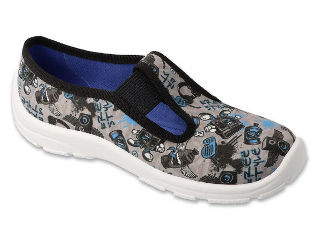 Obrázek z BEFADO 975Y197 chlapecké bačkorky modré šedé 