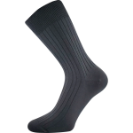 Obrázek z LONKA Ponožky pánské slabé ZEBRAN 100% bavlněné TMAVĚ ŠEDÉ (3 páry) 