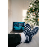 Obrázek z BOMA Ponožky zimní silné NORWAY vlněné TMAVĚ MODRÉ 