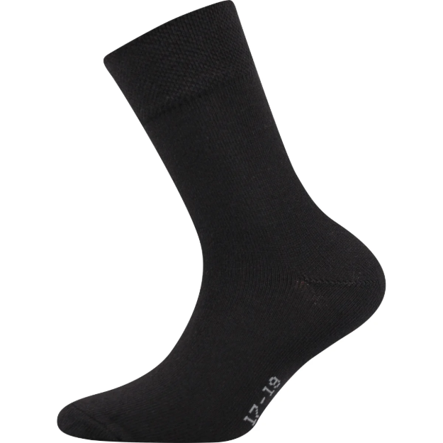 Obrázek z BOMA Ponožky dětské slabé EMKO jednobarevné ČERNÉ (3 páry) 