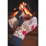 Obrázek z VOXX Sada zimních ponožek a pletených palčáků ALTA SET z merino vlny a alpaky REŽNÉ 