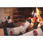 Obrázek z VOXX Sada zimních ponožek a pletených palčáků ALTA SET z merino vlny a alpaky REŽNÉ 