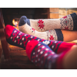 Obrázek z VOXX Sada zimních ponožek a pletených palčáků ALTA SET z merino vlny a alpaky REŽNÉ 