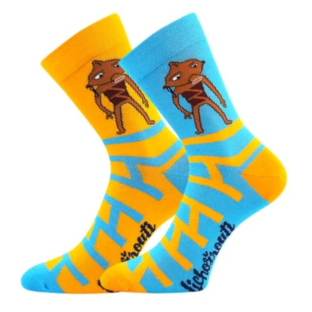 Obrázek z BOMA Ponožky pánské LICHOŽROUTI P s obrázkem REZKA (3 páry) 