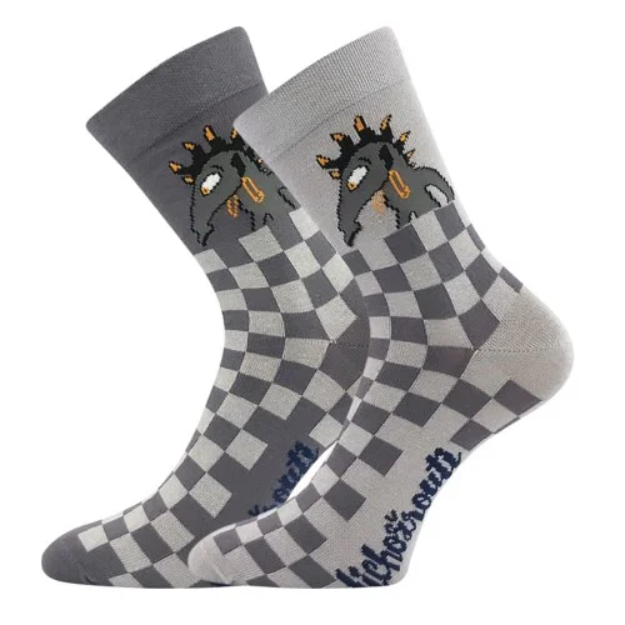 Obrázek z BOMA Ponožky pánské LICHOŽROUTI P s obrázkem KUDLY (3 páry) 