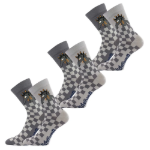 Obrázek z BOMA Ponožky pánské LICHOŽROUTI P s obrázkem KUDLY (3 páry) 
