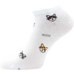 Obrázek z LONKA Ponožky nízké bambusové BIBIANA mix KOČKY (3 páry) 