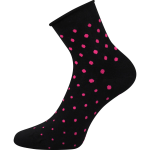 Obrázek z LONKA Ponožky dámské FLAGRAN s puntíky ČERNÉ (3 páry) 