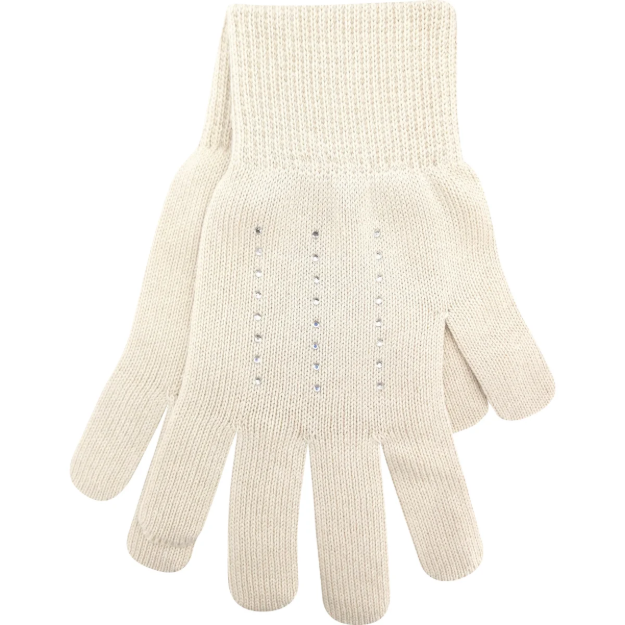 Obrázek z VOXX Rukavice dámské pletené LEAF s kamínky Swarovski REŽNÉ 