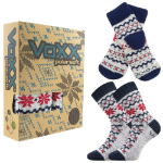 Obrázek z VOXX Sada zimních ponožek a pletených palčáků TRONDELAG SET s ionty stříbra SVĚTLE ŠEDÉ MELÉ 