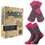 Obrázek z VOXX Sada zimních ponožek a pletených palčáků TRONDELAG SET s ionty stříbra TMAVĚ ŠEDÉ MELÉ 