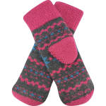 Obrázek z VOXX Sada zimních ponožek a pletených palčáků TRONDELAG SET s ionty stříbra TMAVĚ ŠEDÉ MELÉ 