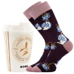 Obrázek z LONKA Ponožky v kelímku s motivem čaje TEA vzor 3 