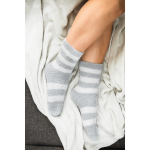 Obrázek z BOMA Ponožky dámské žinylkové SVĚTLANA 2pack SVĚTLE ŠEDÉ 