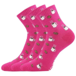 Obrázek z VOXX Ponožky dámské letní AGAPI s obrázky KÁVY (3 páry) 