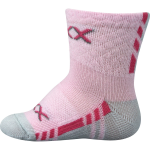 Obrázek z VOXX Ponožky kojenecké slabé PIUSINEK s bavlnou DÍVČÍ (3 páry) 