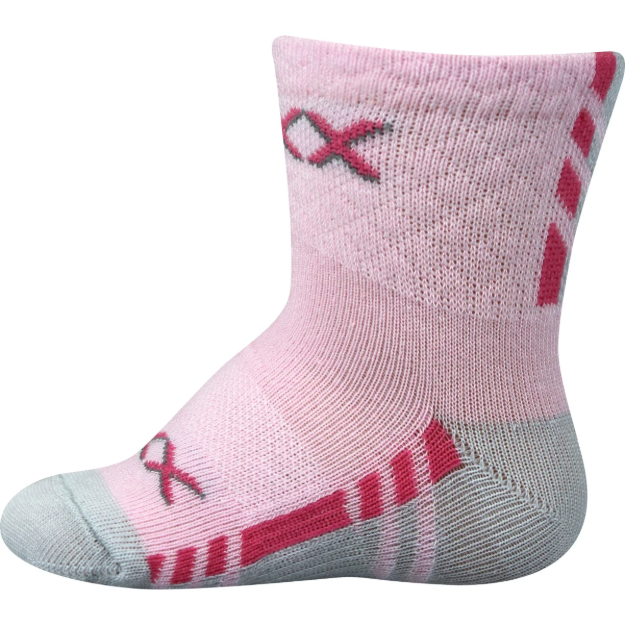 Obrázek z VOXX Ponožky kojenecké slabé PIUSINEK s bavlnou DÍVČÍ (3 páry) 