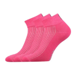 Obrázek z VOXX Ponožky krátké sportovní SETRA prodyšné MAGENTA (3 páry) 