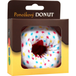 Obrázek z BOMA Ponožky vtipné DONUT v krabičce ČERVENÉ 