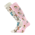 Obrázek z BOMA Podkolenky dětské BIVOJ 16 s obrázky DÍVČÍ (2 páry) 