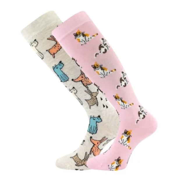 Obrázek z BOMA Podkolenky dětské BIVOJ 16 s obrázky DÍVČÍ (2 páry) 