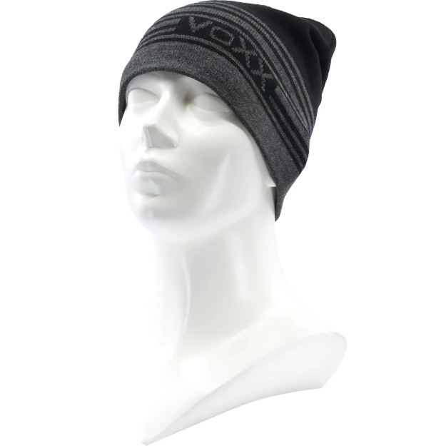 Obrázek z VOXX Čepice pánská pletená KONA zimní ČERNÁ s šedou 