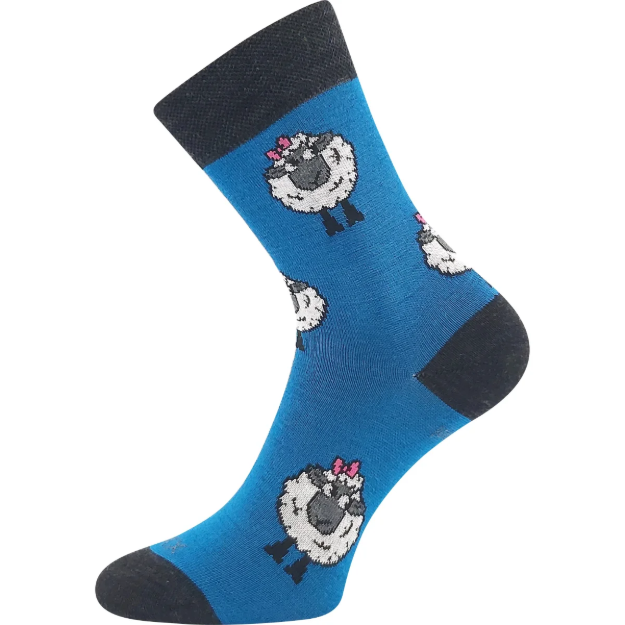 Obrázek z VOXX Ponožky dámské slabé z merino VLNĚNKA s ionty stříbra TYRKYSOVÉ 