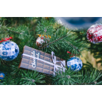 Obrázek z LONKA Ponožky vánoční ELFI jako ozdoba na stromeček MODRÉ 