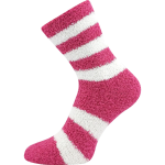 Obrázek z BOMA Ponožky dámské žinylkové SVĚTLANA 2pack MAGENTA 