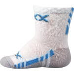 Obrázek z VOXX Ponožky kojenecké slabé PIUSINEK s bavlnou BÍLÉ chlapecké (3 páry) 