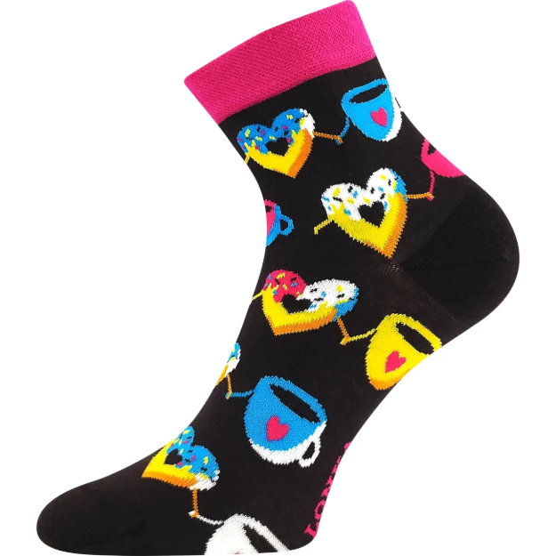 Obrázek z LONKA Ponožky vtipné DORWIN s obrázky DONUTŮ (3 páry) 