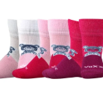 Obrázek z VOXX Ponožky kojenecké bambusové SEBÍK s medvídkem DÍVČÍ (3 páry) 