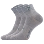 Obrázek z VOXX Ponožky bavlněné sportovní QUENDA světle šedé (3 páry) 