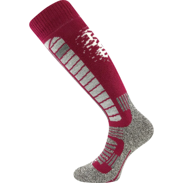 Obrázek z VOXX Podkolenky zimní lyžařské CARVING ostružinové 