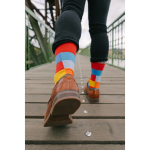 Obrázek z LONKA Ponožky bavlněné kostkované DECUBE se stříbrem MIX BAREVNÉ (3 páry) 