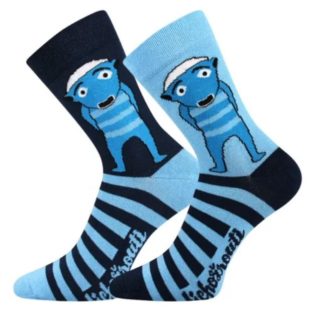 Obrázek z BOMA Ponožky pánské LICHOŽROUTI P s obrázkem HIHLÍKA (3 páry) 