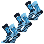 Obrázek z BOMA Ponožky pánské LICHOŽROUTI P s obrázkem HIHLÍKA (3 páry) 