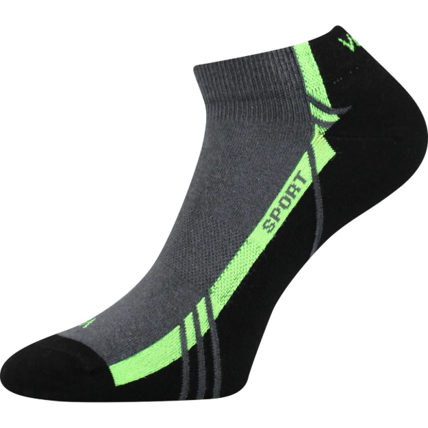 Obrázek z VOXX Ponožky slabé PINAS prodyšné TMAVĚ ŠEDÉ (3 páry) 