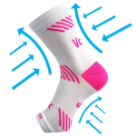 Obrázek z VOXX Návlek na kotník kompresní PROTECT s ionty stříbra BÍLÝ 