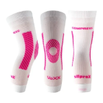 Obrázek z VOXX Návlek na koleno kompresní PROTECT s ionty stříbra BÍLÝ 